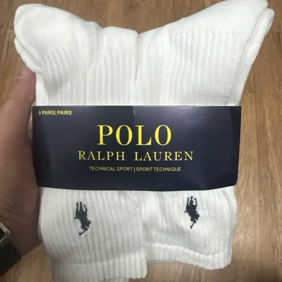 POLO 폴로 장목 양말 6컬레 한세트