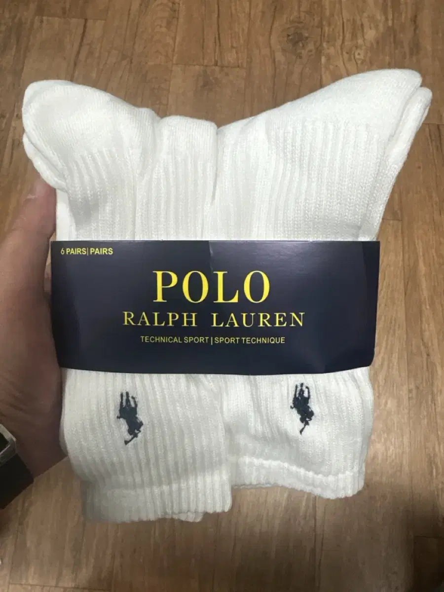 POLO 폴로 장목 양말 6컬레 한세트