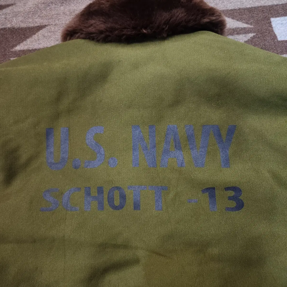 Schott 쇼트 US NAVY 덕다운 덱자켓 XL 파카