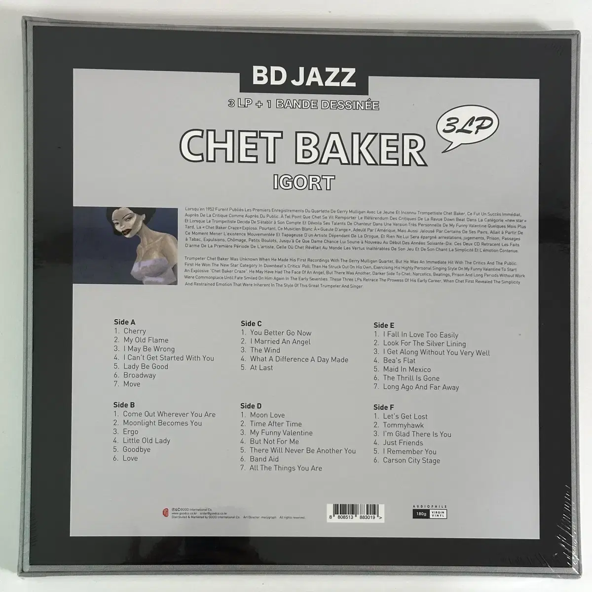 미개봉 쳇베이커 Chet Baker IGORT 3LP box 바이닐한정판