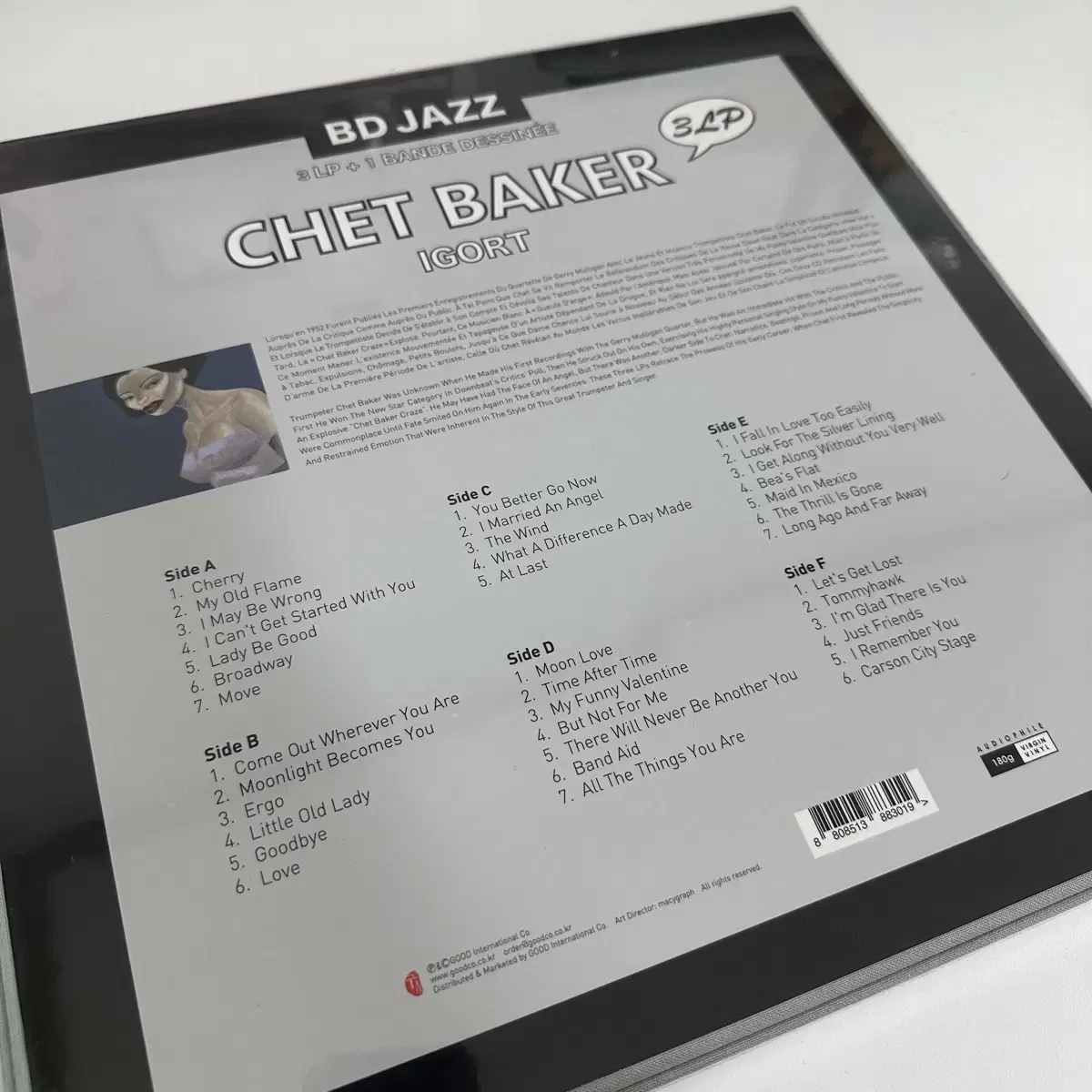 미개봉 쳇베이커 Chet Baker IGORT 3LP box 바이닐한정판