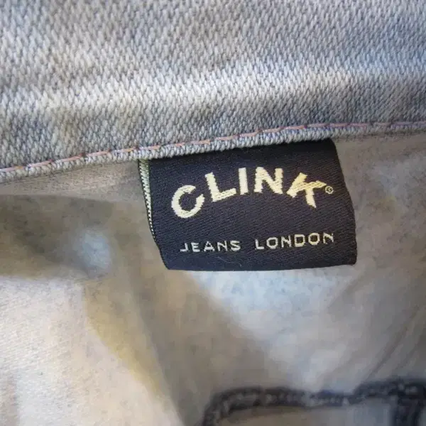 유럽 CLINK JEANS LONDON 밝은 데님 워싱진 청자켓