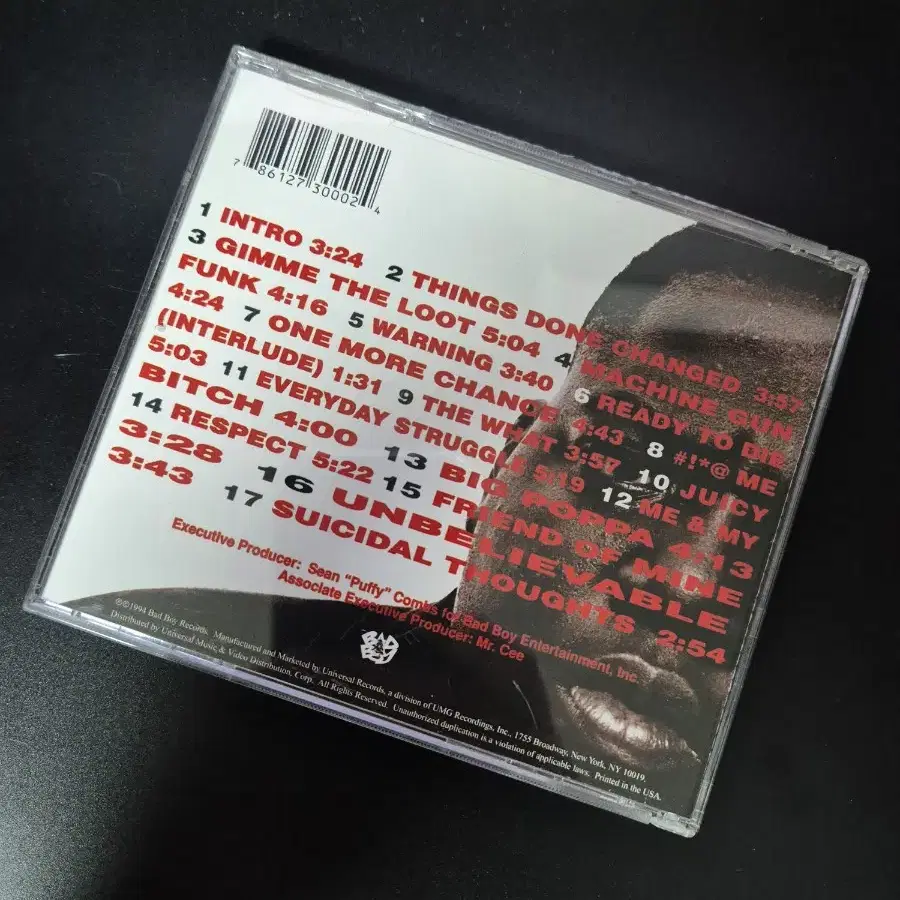 The notorious BIG ready to die CD