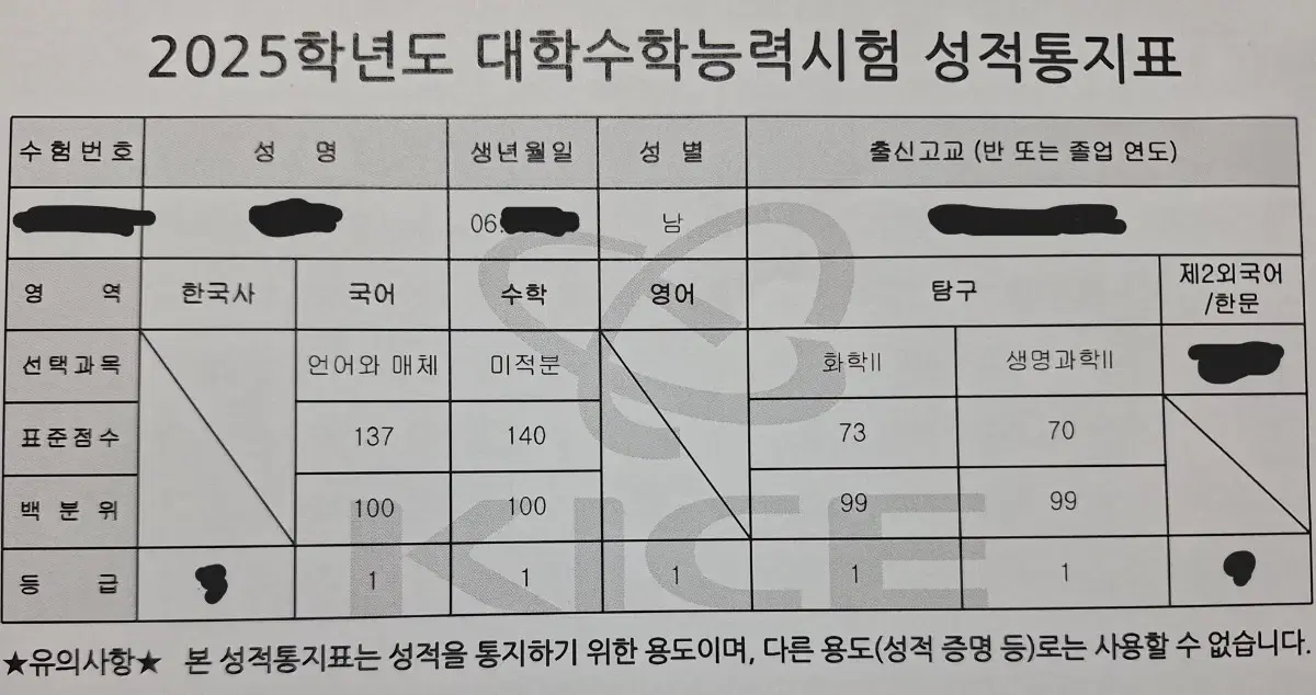 수능 수학, 화학2  과외합니다