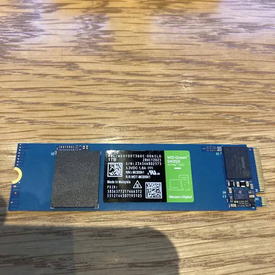 웨스턴디지털. nvme ssd. 1TB.