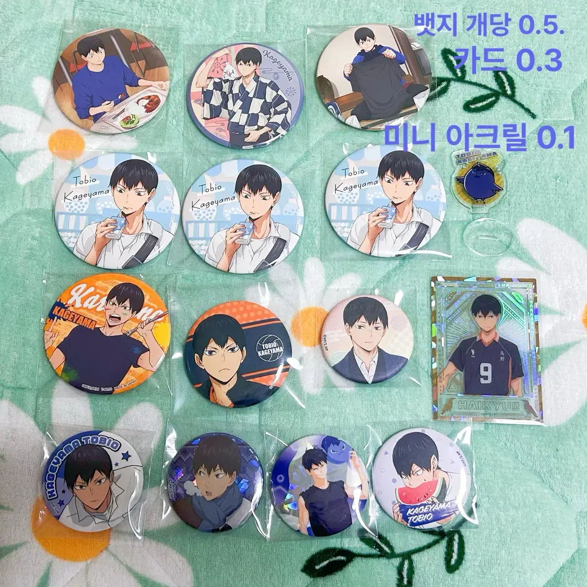 Haikyuu official goods Badges kard WTS