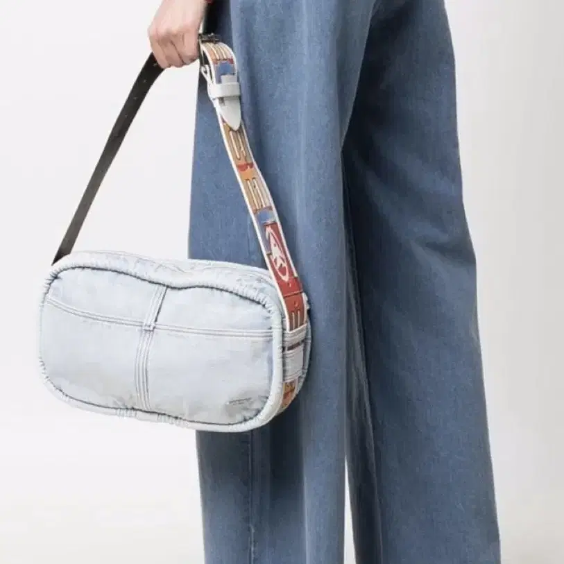 DIESEL denim shoulder bag