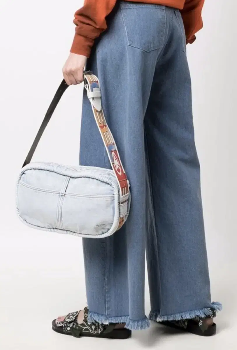 DIESEL denim shoulder bag