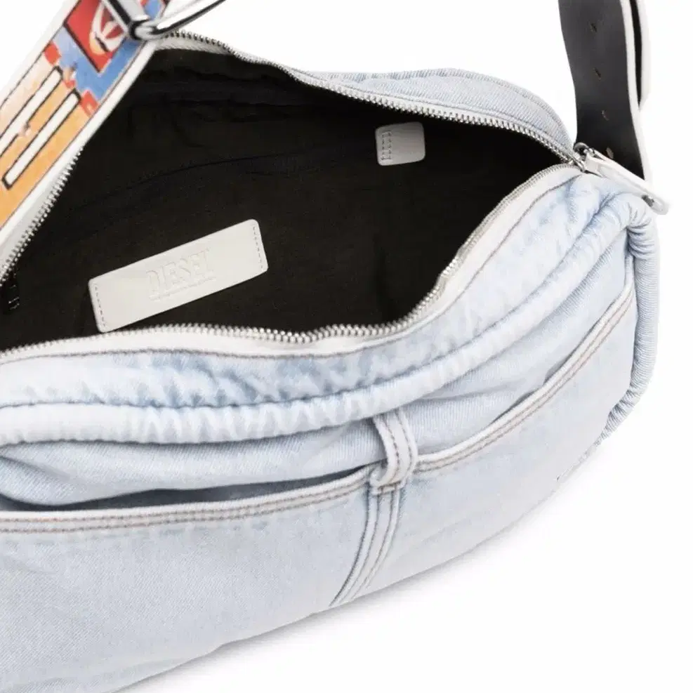 DIESEL denim shoulder bag