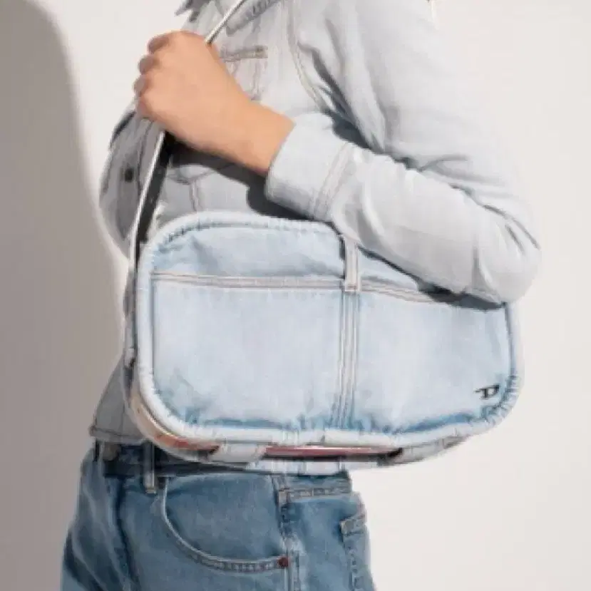 DIESEL denim shoulder bag