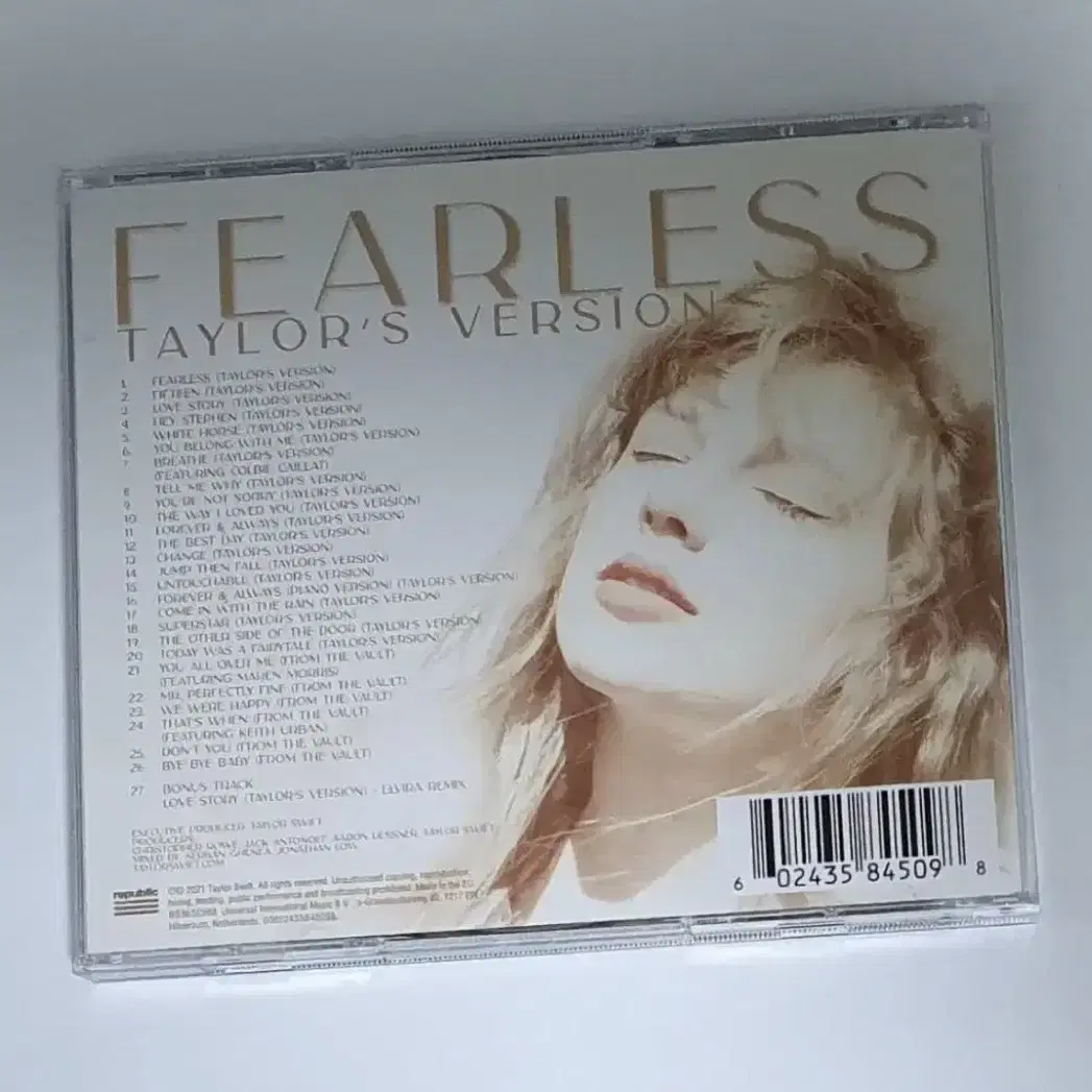 테일러 스위프트 Fearless Taylors 앨범 시디 CD