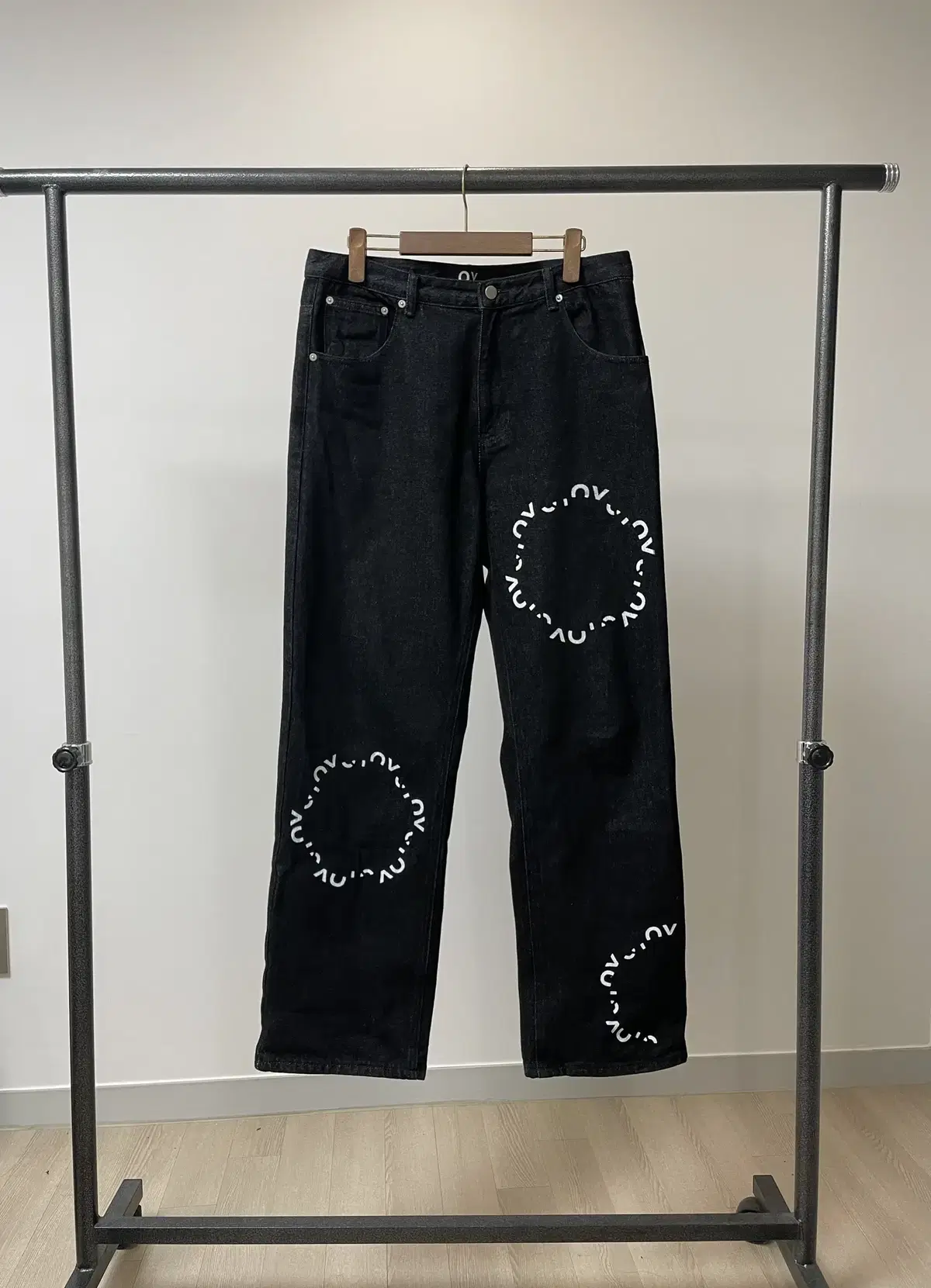 (Size 2) OYOY Pants Round Logo jin Black