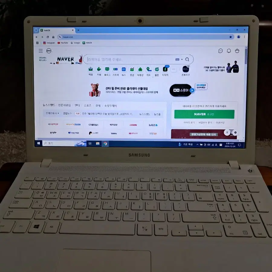 삼성 15.6" 노트북 8GB, SSD128GB, WINDOW10