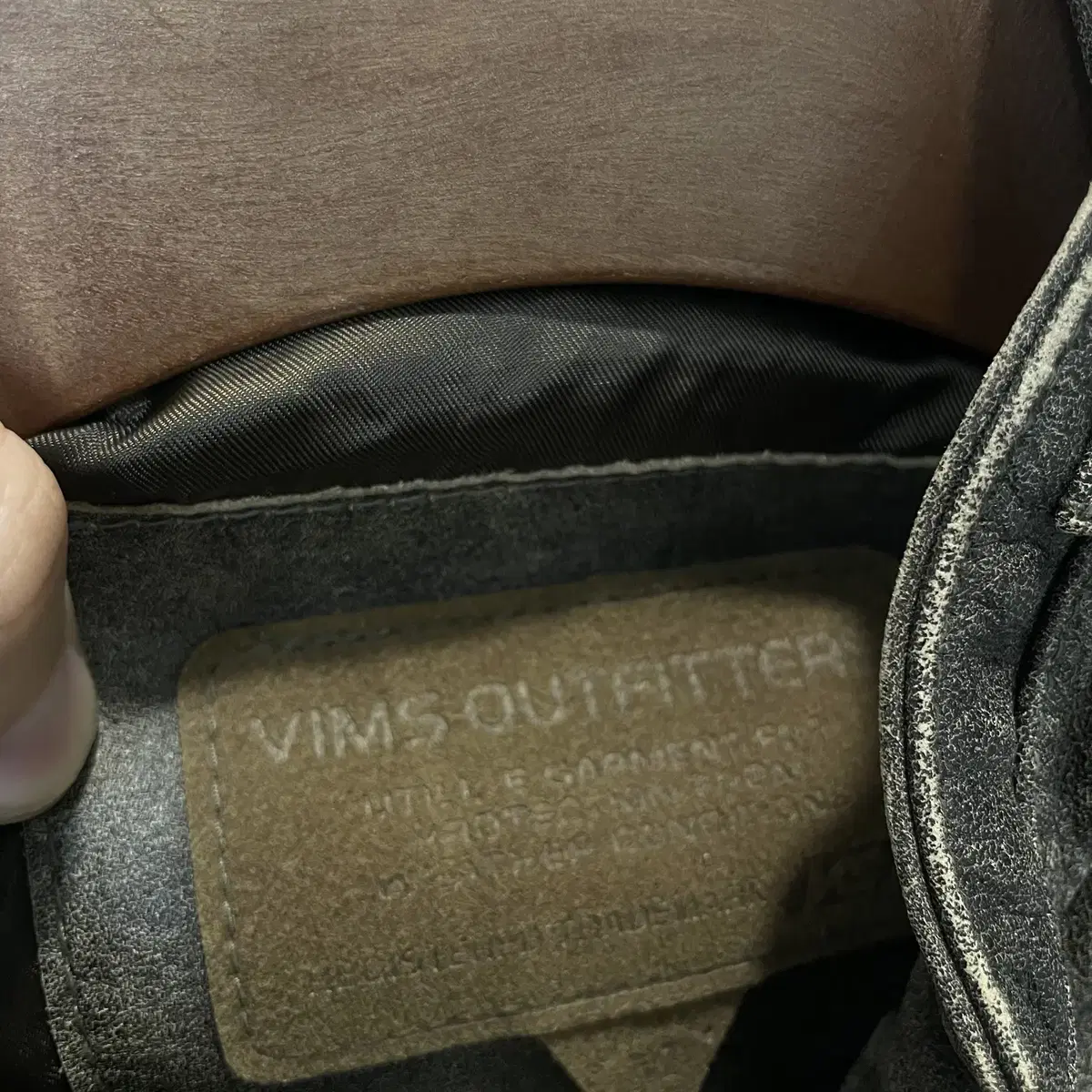 (95) Vims Outfitters 빈티지 오일워싱 소가죽 자켓