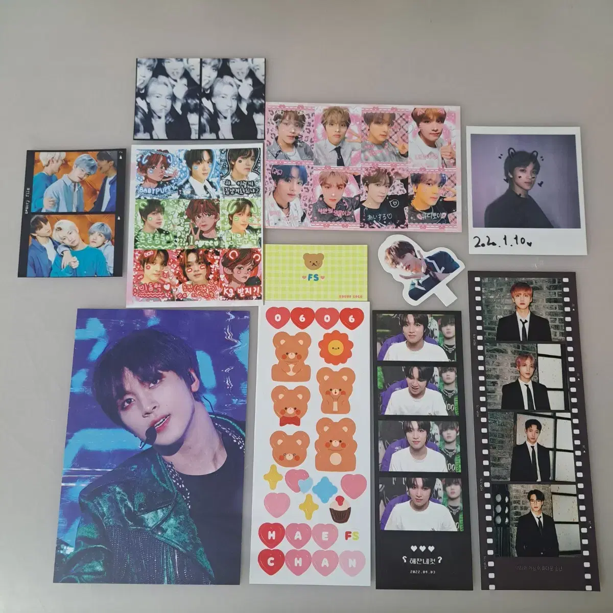 nct dream nct 127 haechan unofficial goods purikura pola