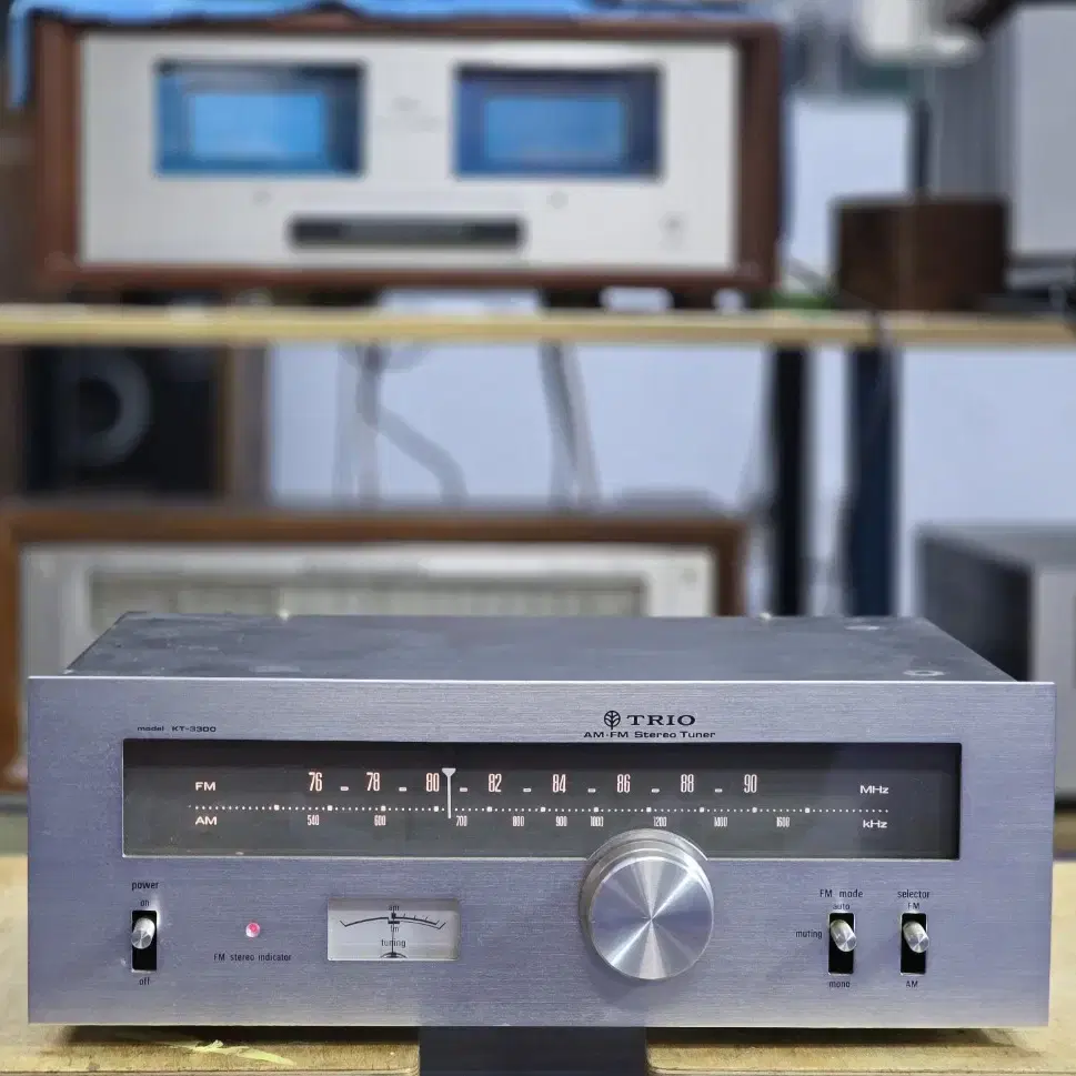 트리오 KT-3300 아날로그 튜너 팝니다.