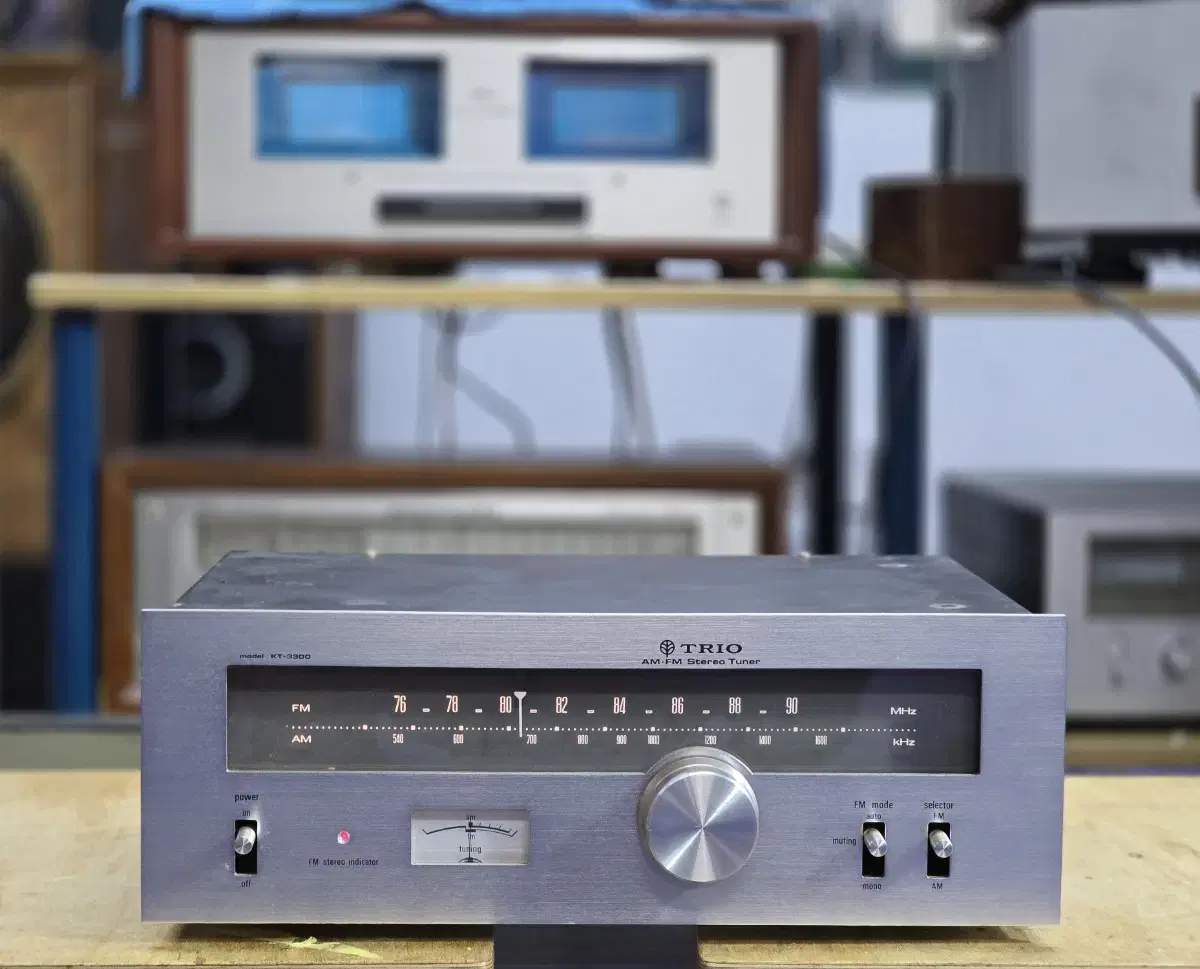 트리오 KT-3300 아날로그 튜너 팝니다.