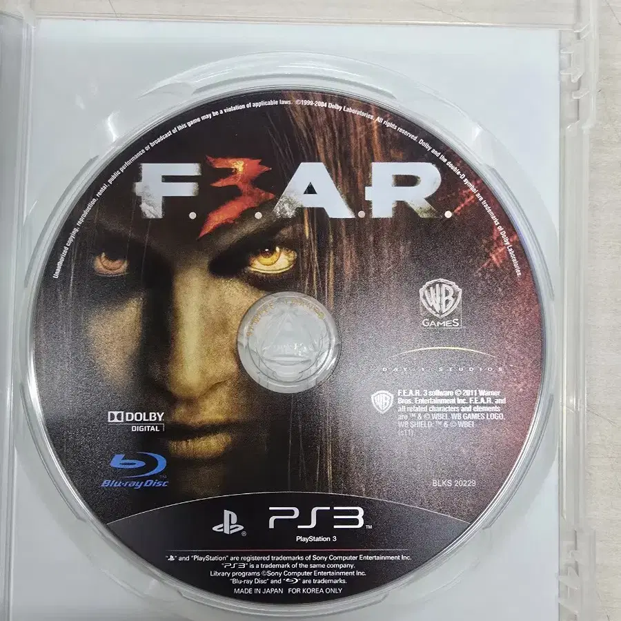 [PS3] 플스3 "피어3 (FEAR3)" 판매합니다.