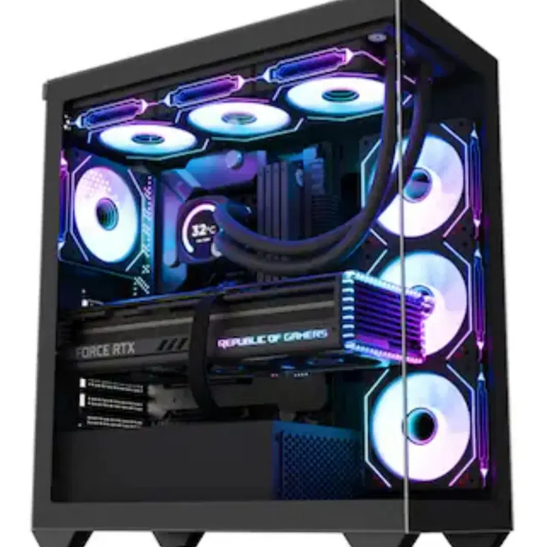 7800X3D+RTX4070 Ti SUPER 공냉 블랙 컴퓨터