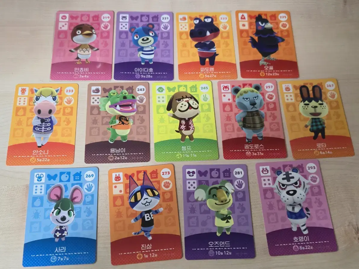 Animal Crossing Amiibo Card 3 (Anchovy/Idaho/Sara/Anthony/Yongnami, etc.)