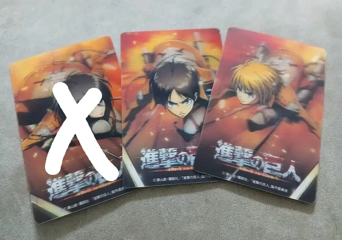 Attack on Titan 3D Sticker Card