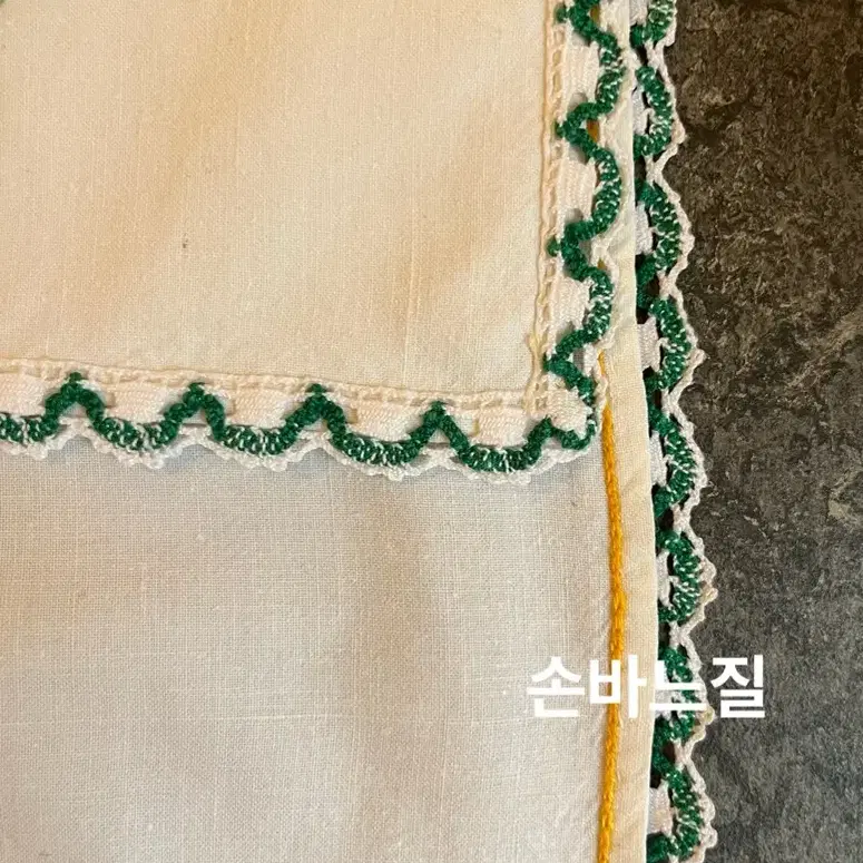 55x106cm/프랑스 빈티지 알자스 귀여운 손자수 바란스