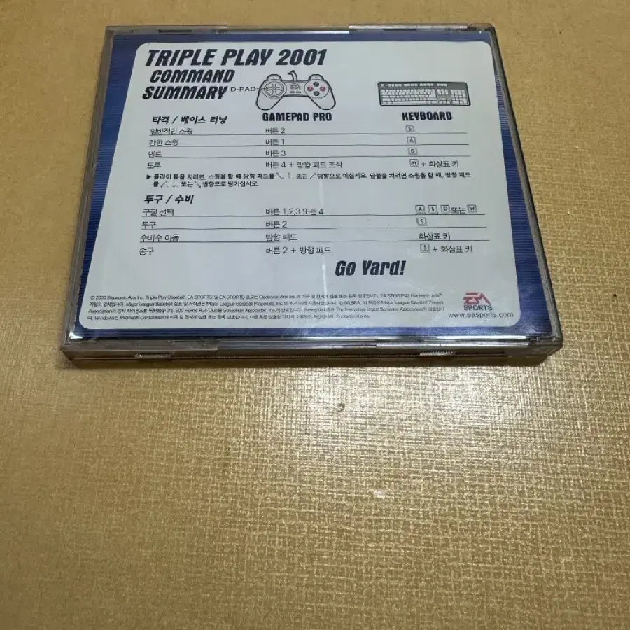 고전 PC 게임 트리플 플레이 2001 판매합니다.