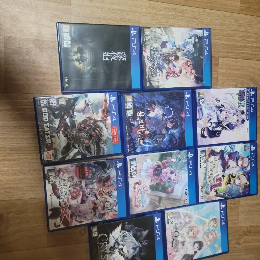 PS4 CD 10개 및 PS VITA 2세대