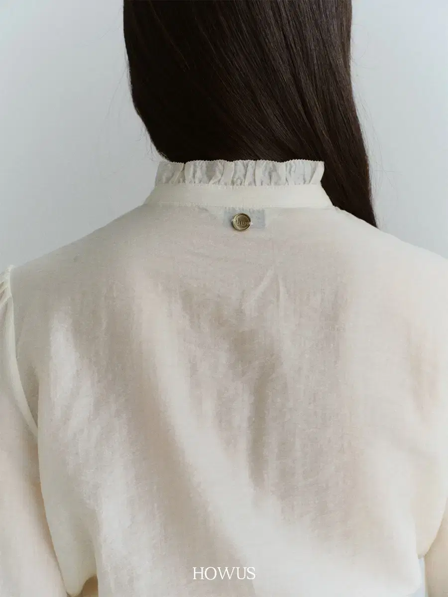 [New] Haworth Basil Ruffled Blouse Ivory