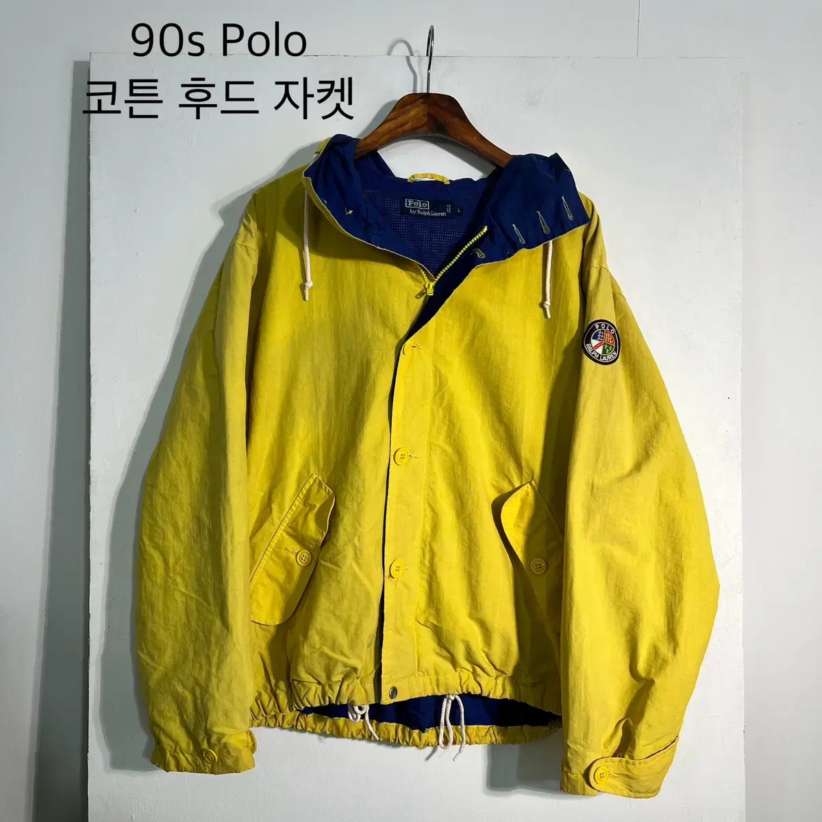 90s polo 폴로 후드자켓 L