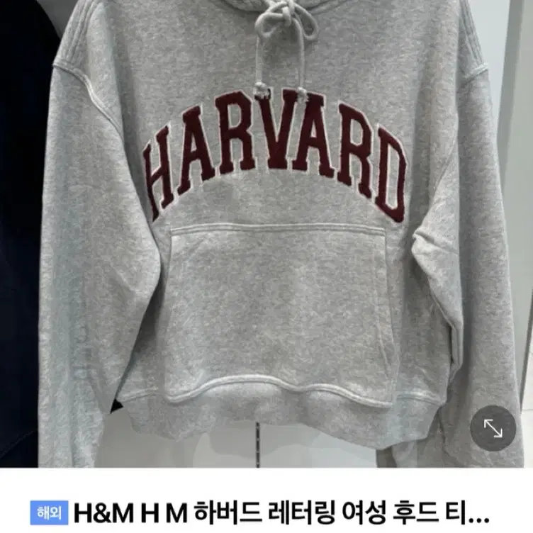 H&M 하버드 여성 후드티