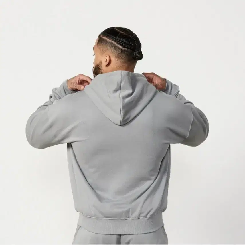 VANQUISH ZIP UP overfit GRAY