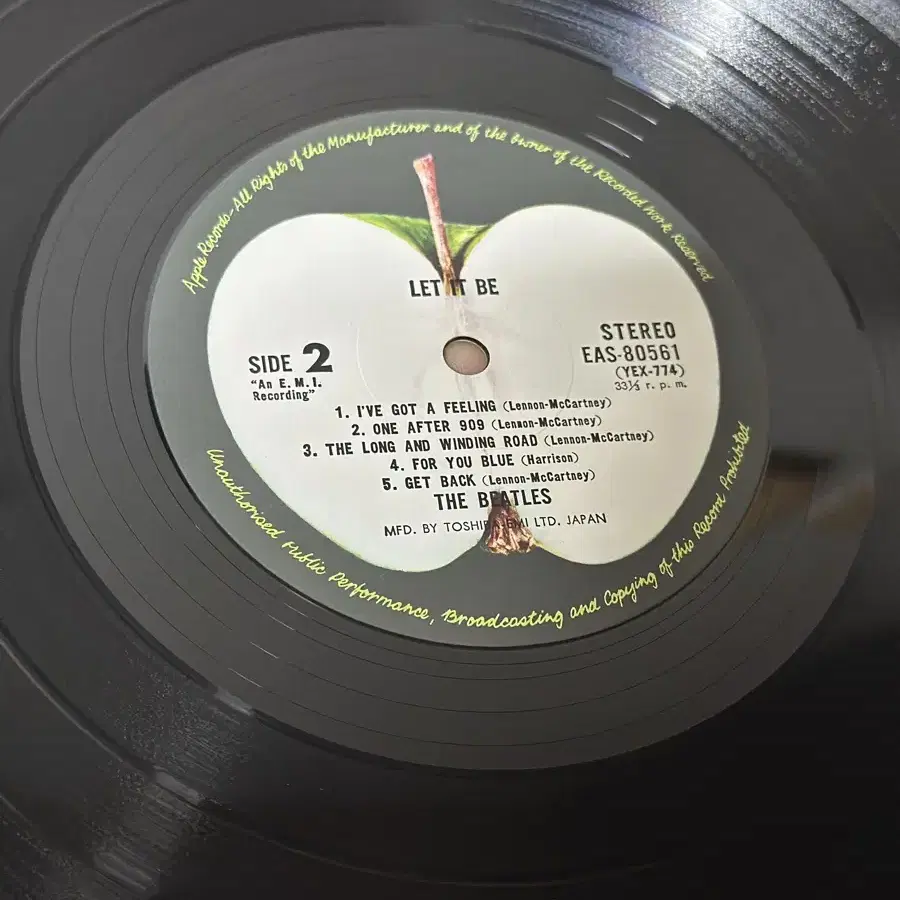 LP THE BEATLES - LET IT BE (일본)