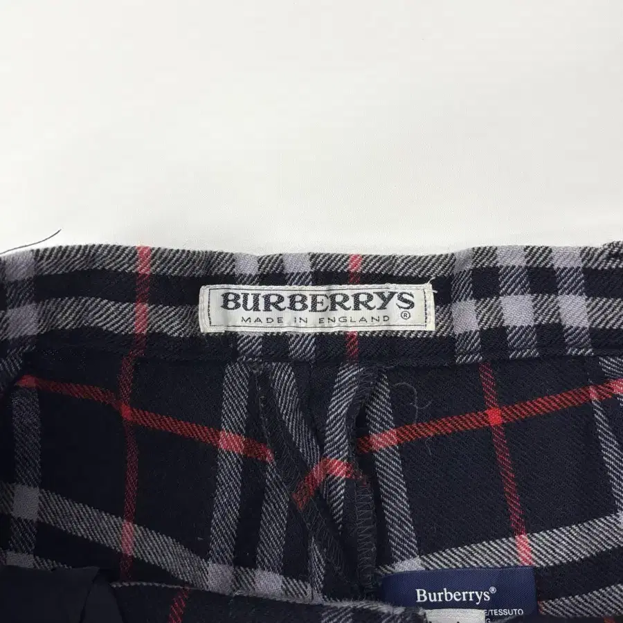 Burberry 버버리 네이비 노바체크 울 하프팬츠