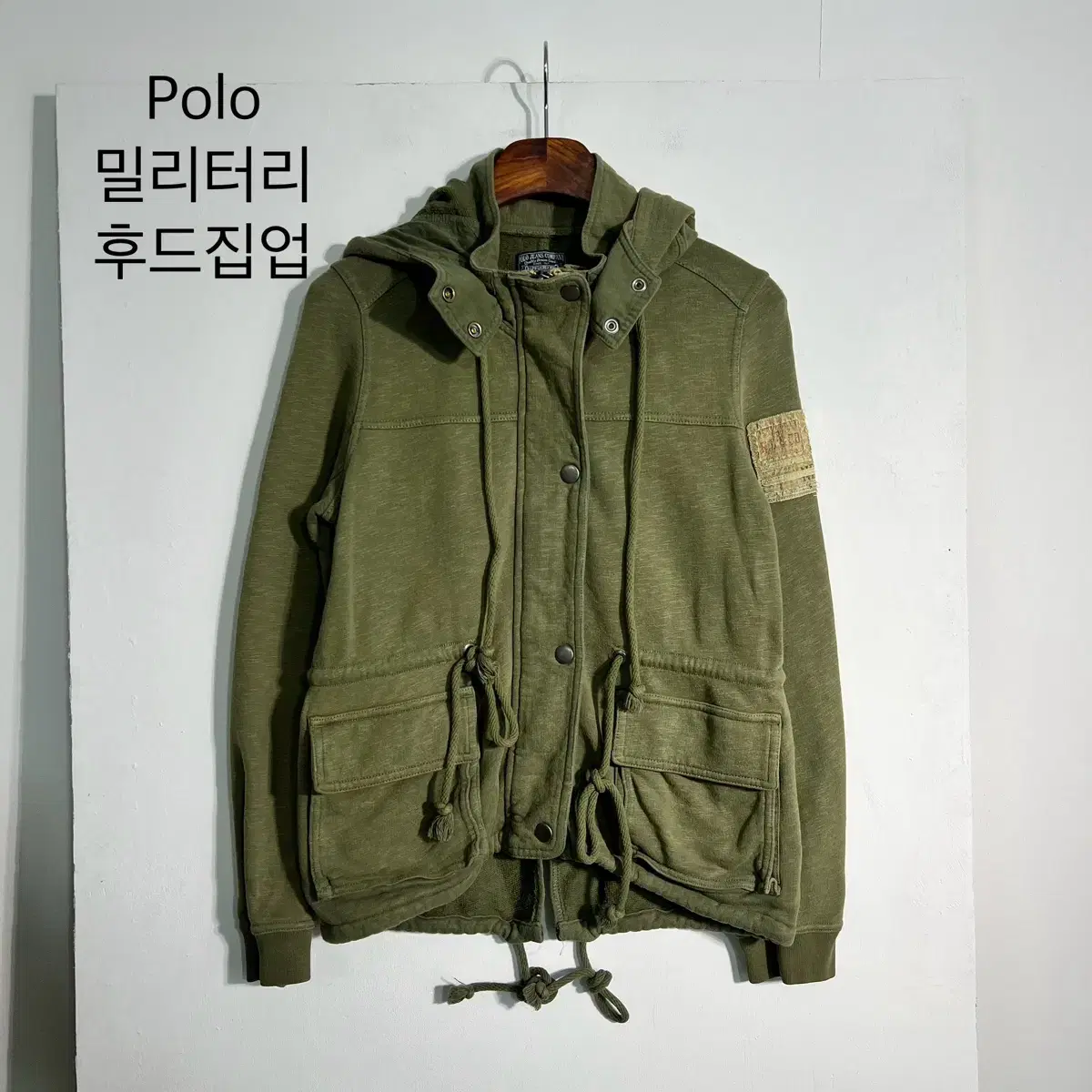 polo 폴로 밀리터리 후드 집업