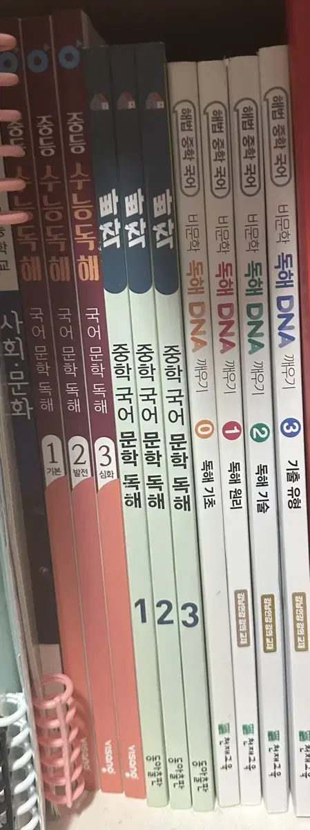 [국어 독해] 중등 수능 독해, 빠작, 비문학 독해 DNA