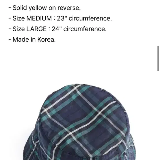 UNAFFECTED Reversible Bucket Hat 라지 사이즈