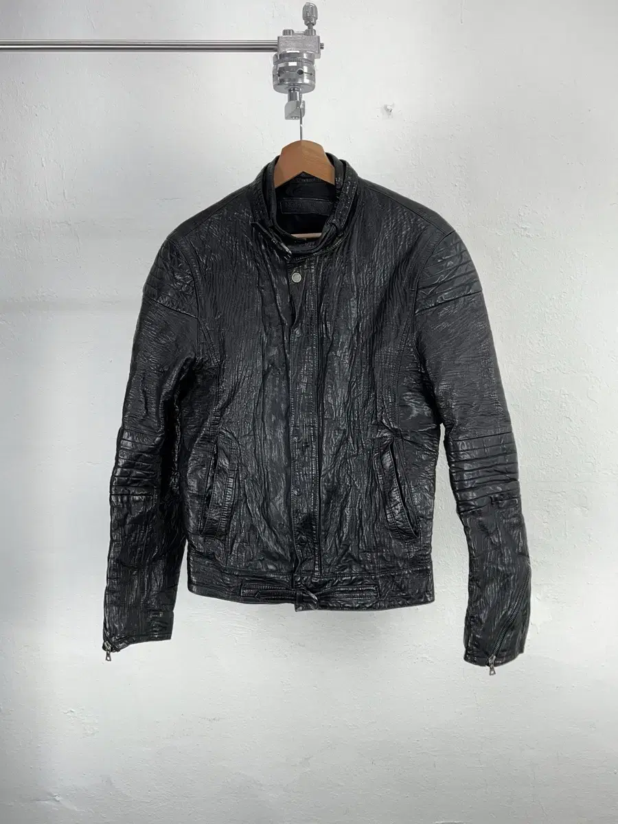 Neil Barrett Black Lincoln Belted Jacket