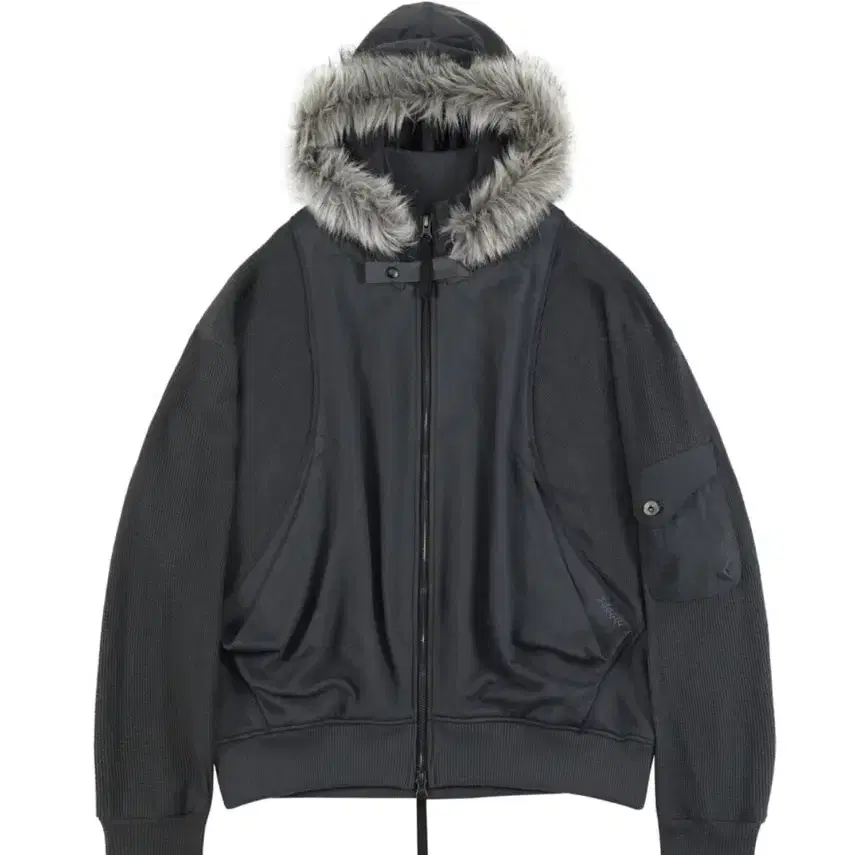 Detachable hood zip up