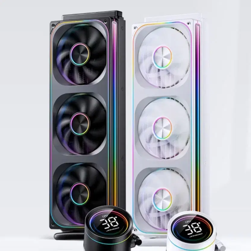 9800X3D+RTX4080SUPER 수냉화이트 컴퓨터