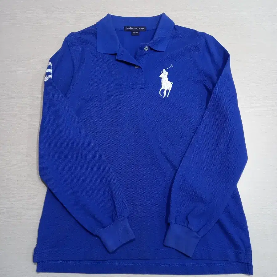 M95 POLO RALPH LAUREN 면 긴팔셔츠 블루 M-802