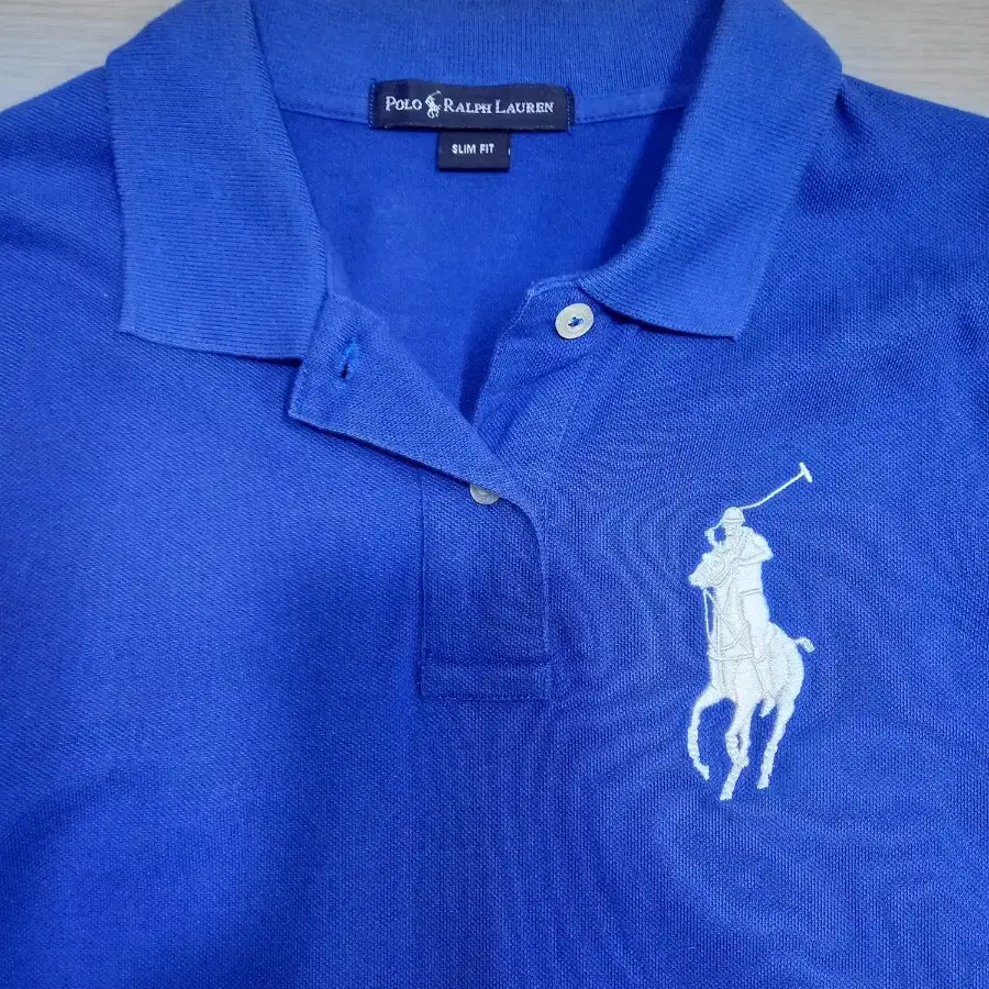 M95 POLO RALPH LAUREN 면 긴팔셔츠 블루 M-802