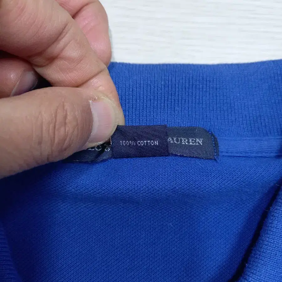 M95 POLO RALPH LAUREN 면 긴팔셔츠 블루 M-802