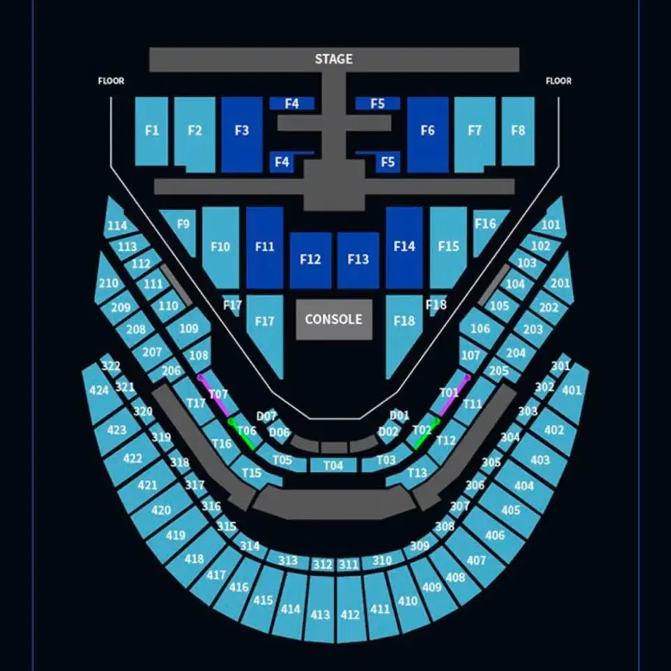 (원가)127 막콘 4층 402구역 3열 엔시티 nct 127 콘서트 칠