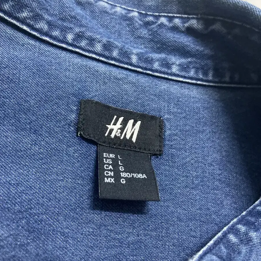 (거의새것)H&M 에이치앤엠 데님 셔츠 100-105