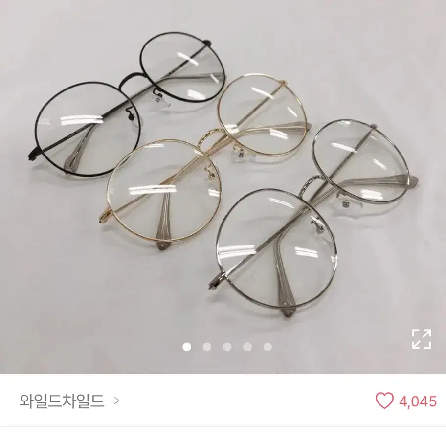 에이블리 베이직 동글이 메탈 안경테