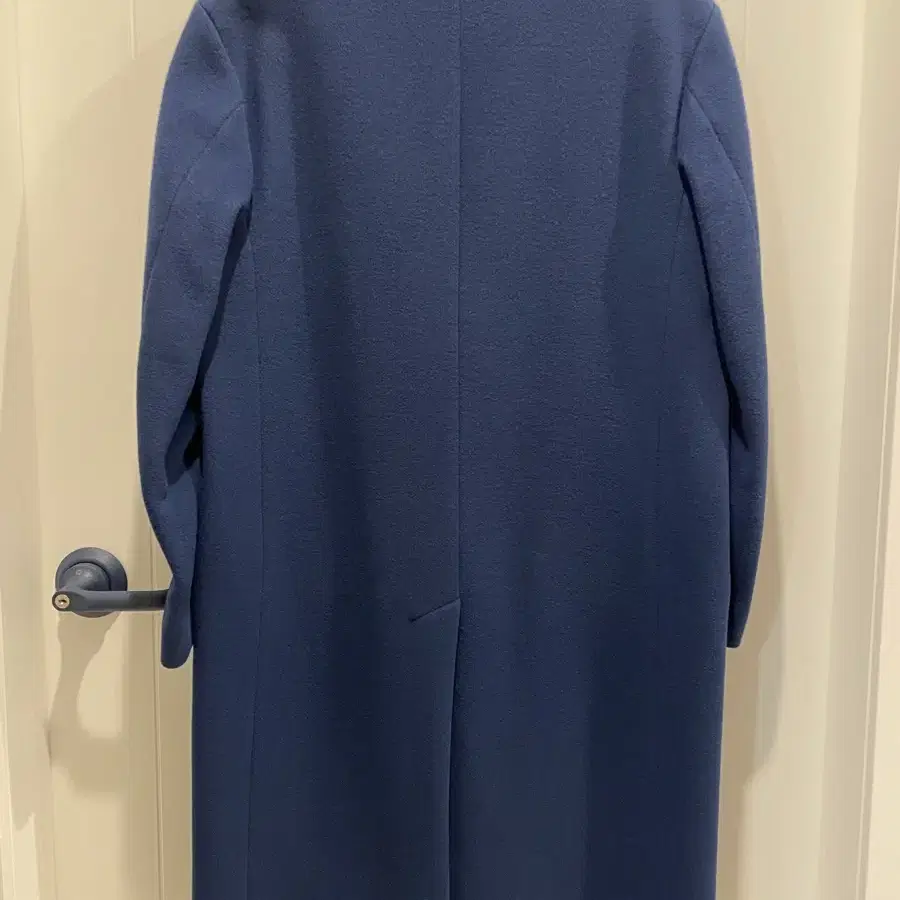 UNUSED Blue Wool Angora Chester Coat