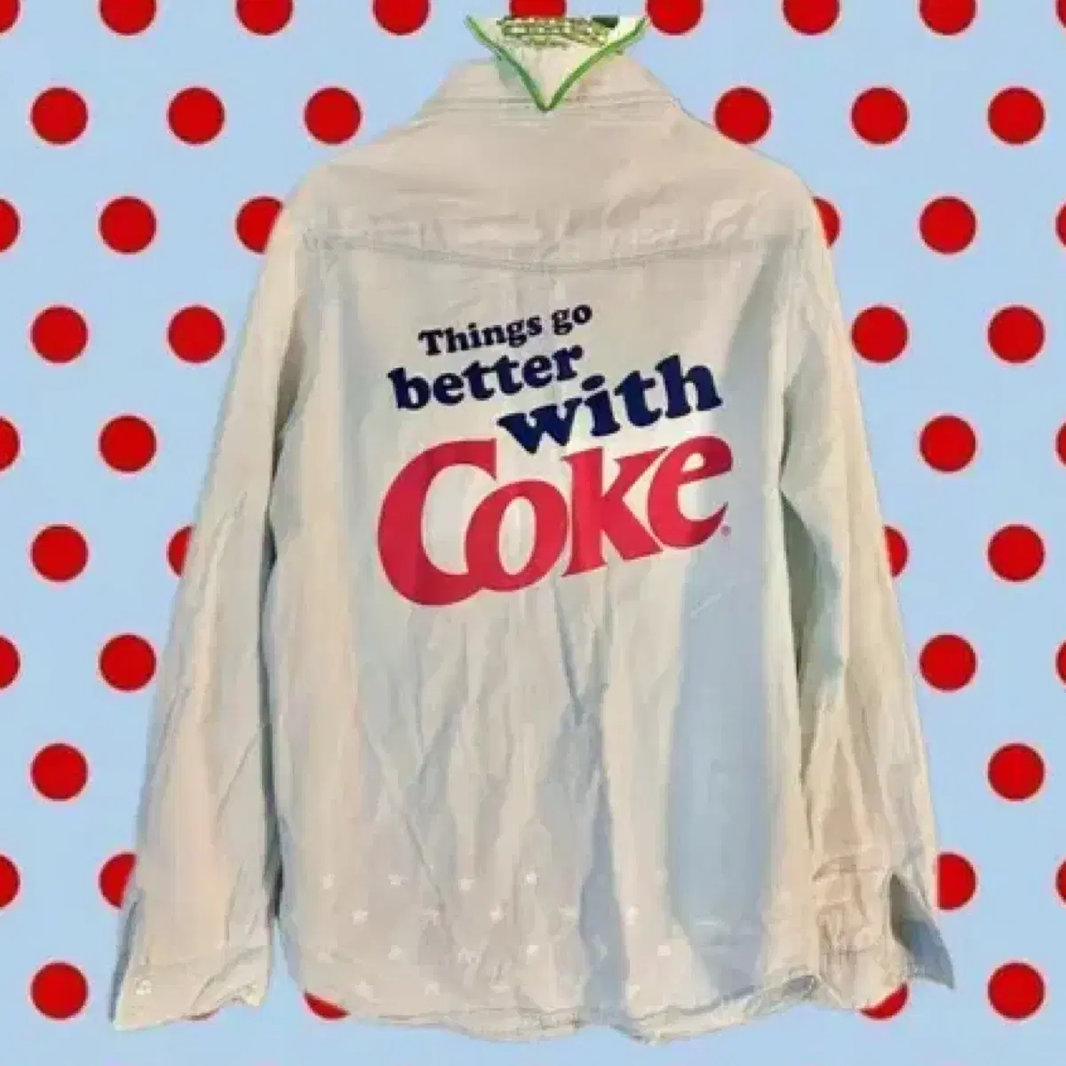 Vintage Coke Star Light Blue Shirt