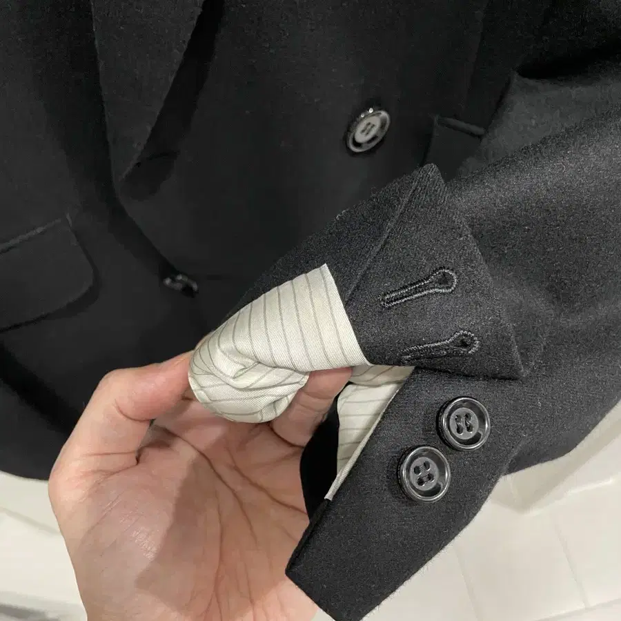 JOHNLAWRENCESULLIVAN Black DB Coat