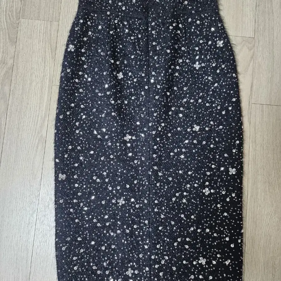 W컨셉 Milkyway Sequin Skirt_Black (36_M)